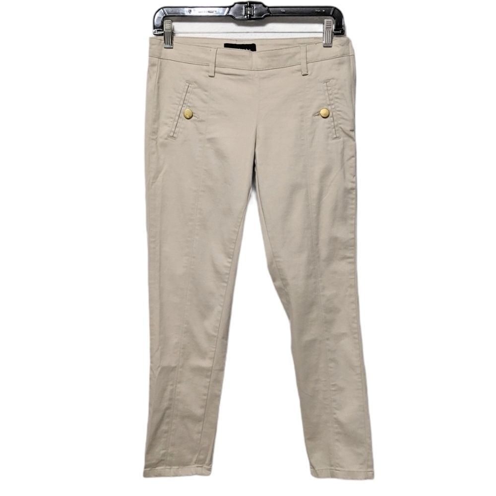 NWT WARDROBE Skinny Cigarette Ankle Pants Tan 26